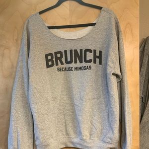 Off Shoulder Sweatshirt